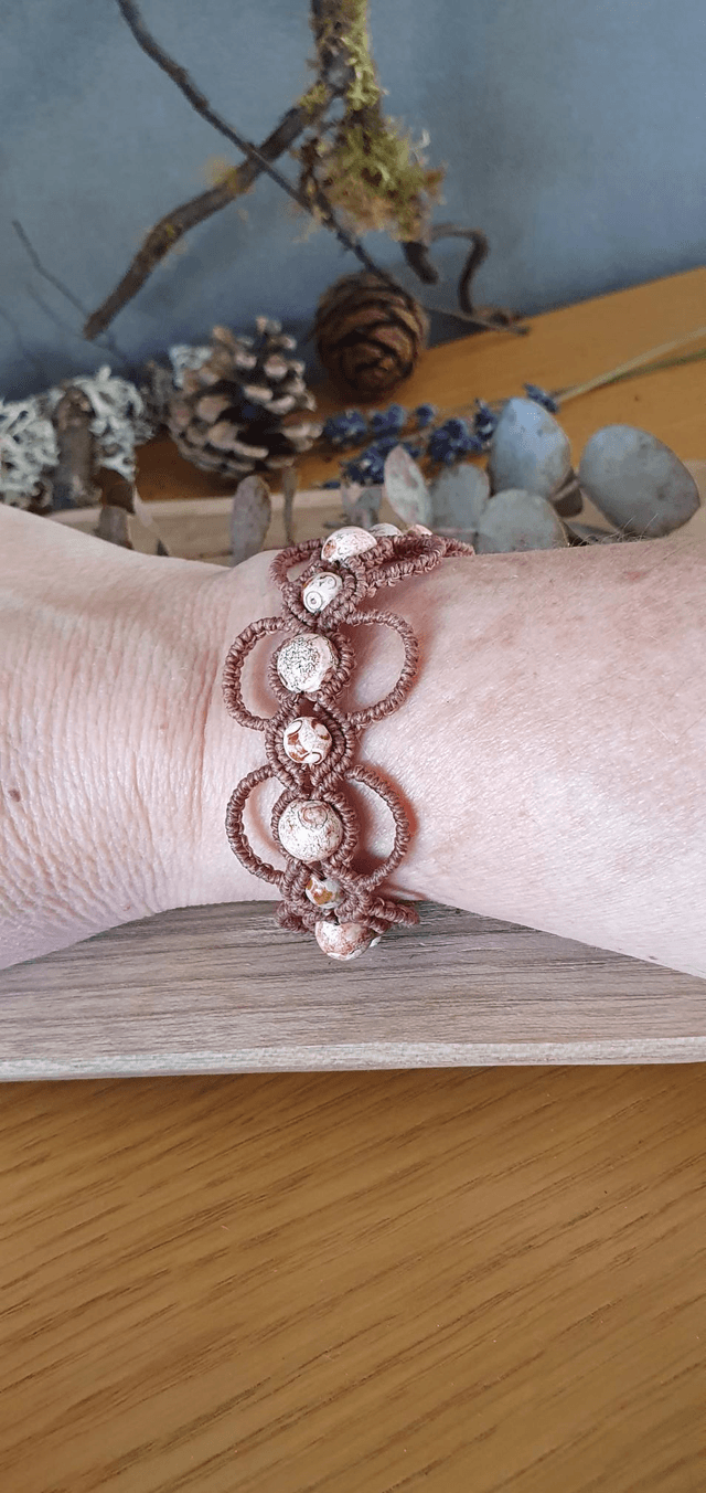 Bracelet agate mexicaine 