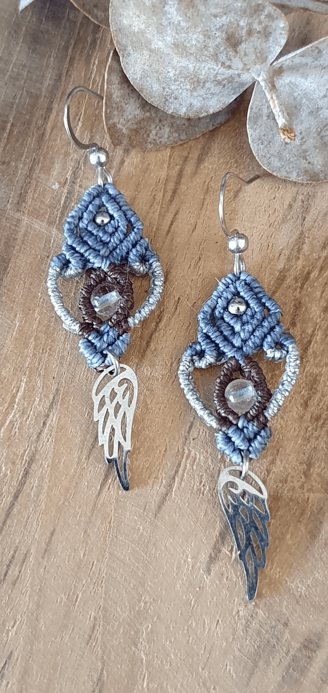 Boucles d'oreilles ailes 