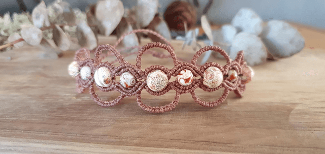 Bracelet agate mexicaine 