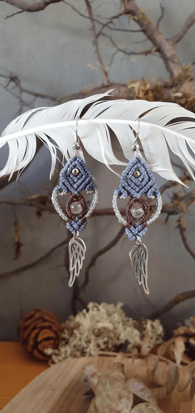 Boucles d&#039;oreilles ailes 